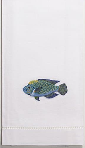 Henry Handwork Fish Blue Hand Towel