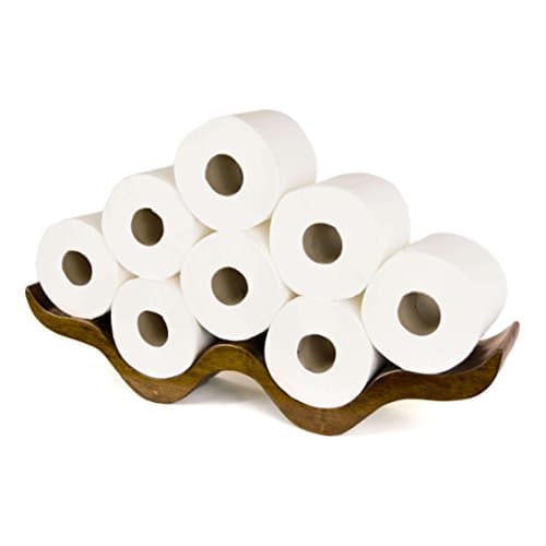 Toilet Paper Holder - Cloud Wave (Dark Walnut)