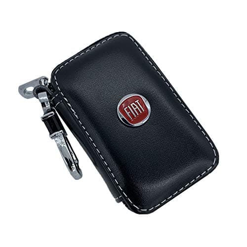 cars Bearfire Leather Key Case Remote Control Package Auto Key Chains fit Fiat Accessories