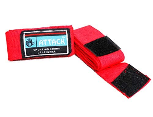 Attack Red 3.25 Meter Boxing Wrist Wraps 1 Pair