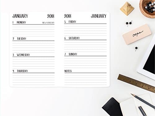 2018 Week on 2 Page Horizontal Traveler's Notebook Insert by CityGirl Planners | Weekly layout | Wo2P