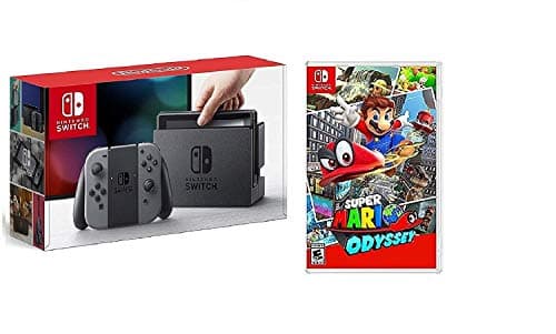 Nintendo Switch Console Grey With Mario Odyssey Combo Offer
