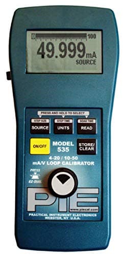 PIECAL 535 Dual Range Loop Calibrator, 4-20 mA/10-50 mA
