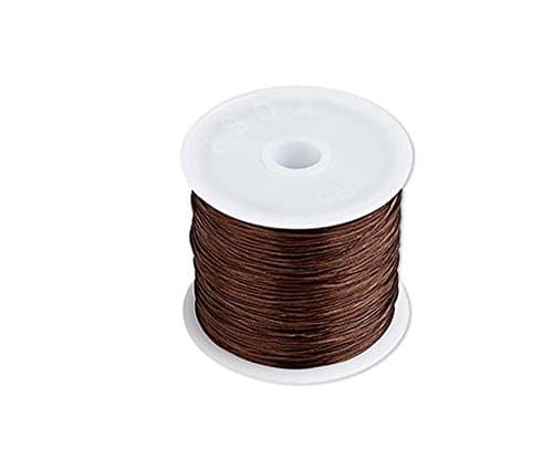 75 Meter 0.5MM Elastic Cord Beading Stretch Polyester Spandex Spool For Jewelry Making Bracelet Elastic Craft Sewing Elastic Brown