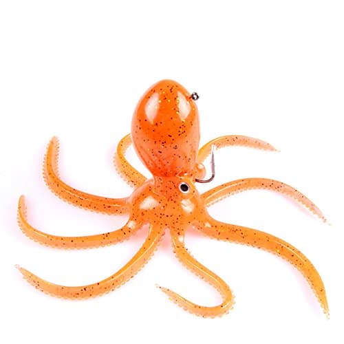 7.87" Simulation Octopus Jig Head Soft Bait Long Tail Lure For Saltwater Fishing Mahi Tuna Marlin Sails Wahoo