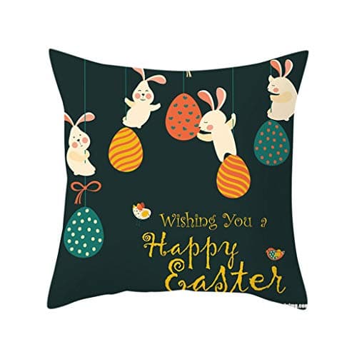 JUSTSELL Easter Pillow Case Covers, Rabbit Print Pillow Case Sofa Cushion Cover Home Decor Easter Day Ornament-32 Style