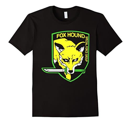 Mens Special Force Group - Fox Hound Tshirt Large Black