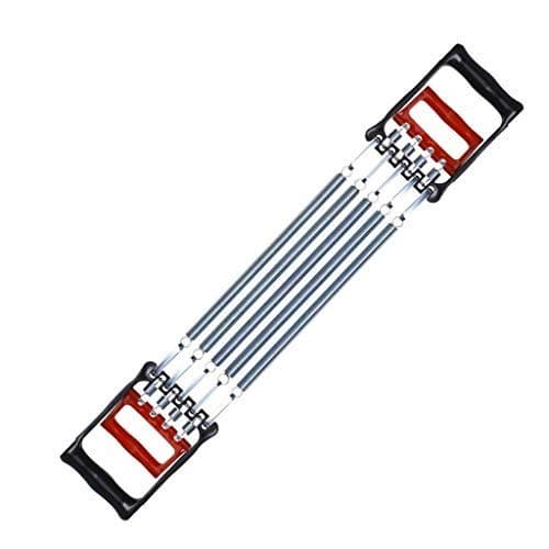 Chest Expander Grip Device Dual Use Adjustable 5 Spring Pull Trainer, Multifunction Strength Training Build Muscle Fitness Equipment