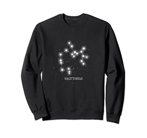 Unisex Best Sagittarius Constellation Sweatshirt Medium Black