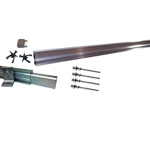 Grape Solar GS-5300-R-CMD Direct Mount Racking System for Twenty 60 Cell PV Solar Panels, Corrugated Metal