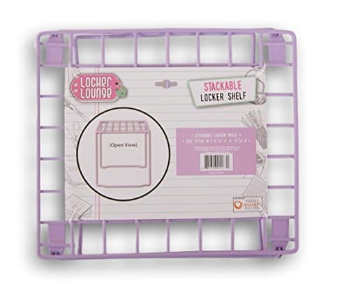 Locker Lounge Stackable Locker Shelf - 11 3/16 x 9 3/4 x 9 7/8 Inches (Purple)