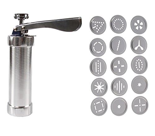 Biscuits Cookies Maker Press Machine Pump Decoration with 1 Pump,20 Stamps,4 Nozzles for Biscuits Cookies Baking