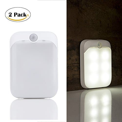Motion Sensor Night Lights Auto On/Off USB Rechargeable Led Portable Lights for Led Night Lamp Closet Cabinet(2-Pack)