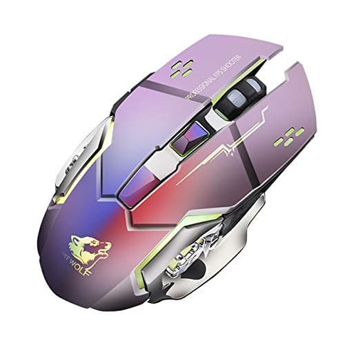 Mice - Hot Rechargeable X8 Wireless Silent LED Backlit USB Optical Ergonomic Gaming Mouse PC Computer Mouse for iMac pro MacBook/Laptop (C)