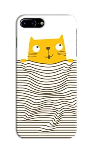 Fundook® Designer Printed Back Cover/Hard Case for Apple iPhone 8 Plus (Cat Under Sheet Designs/Comics/Cartoons/Superheroes) - J262