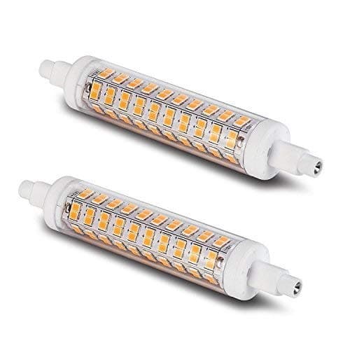 LumenBasic Doubled Ended J Type LED - R7s LED 118mm Bulb J118 10w Replacement for Halogen Flood Lamp 100w Equal Daylight White Pack of 2
