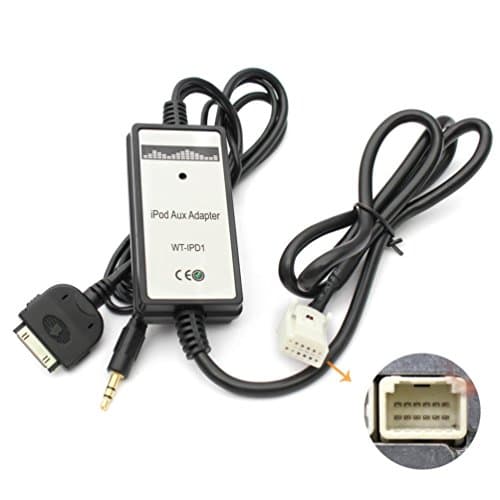 AUX/ iPod Interface Auxiliary Input Adapter For Toyota Car AUX MP3 Player Adapter Interface for Toyota 6+6 Pin 4Runner Avalon Camry Highlander Matrix Prius RAV4 Sienna Tundra Venza Yaris