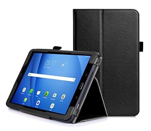 UTRO Galaxy Tab A 10.1 case - Multi-Functional PU Leather Cover Case with Hand Strap, Card Slot, Stylus Holder for Samsung Galaxy Tab A 10.1 inch T580N/T585N Tablet 2016 Release (Black)