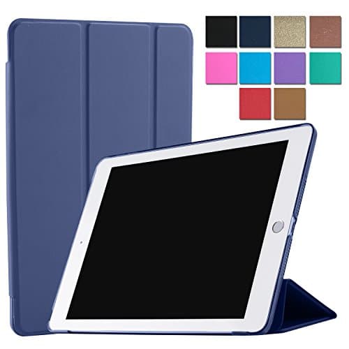 DuraSafe Cases for iPad 6th 5th Generation case 9.7 Inch Model A1822 A1823 A1893 A1954 Smart Slim Lightweight Protective Cover with Auto Wake/Sleep Function-Navy Blue