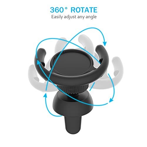 Car Mount for Pop Socket 360 °Rotation Soft Rubber Inside Strong Clip Fast Swift-Snap Technology Car Phone Holder Fit Iphone X/8/8plus/7/7plus Ipad GPS Navigation (Clip-Press)