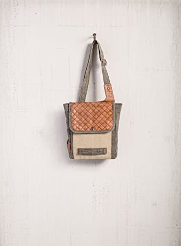 Upcycled Tote Messenger Tech Bag