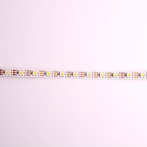 Jercio Individually Addressable 3.3ft 30 Pixels DC 5V SK6812(Similar with WS2812) Flexible LED Strip Decorate Home And Kitchen (60leds/m WWA IP20)