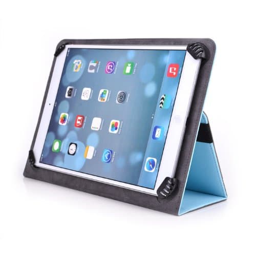 Linsay 10.1-Inch Tablet Case - UniGrip 10 Edition Folio Case - Light Blue - by Cush Cases