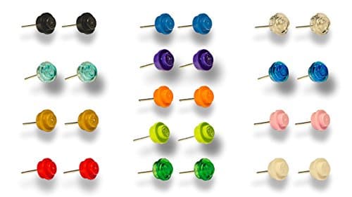 Custom LEGO Stud Earrings - 13 Pair Mega Pack
