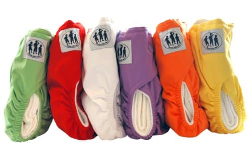 Three Little Imps"Premium Range" Cloth Nappies (including 2 inserts per nappy) - Set of 6