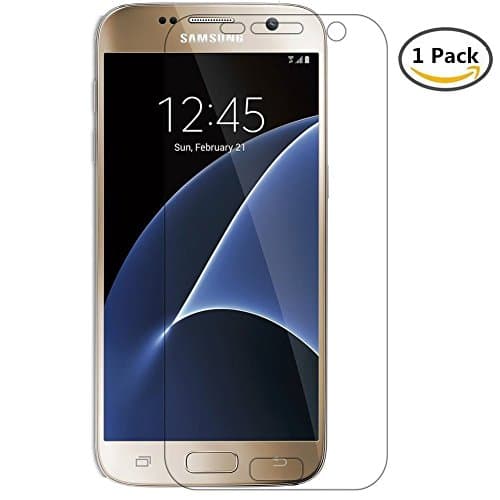 SUPTMAX Galaxy S7 Screen Protector Full Coverage Premium High Quality 0.15mm PET Film [Ultra Clear] [Anti-Fingerprint] Samsung S7 Screen Protector (1 Pack)