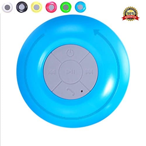 Wireless Bluetooth 4.1 Speaker by Sixty Six - Waterproof Portable Wireless Premium Quality with Hands-Free Built-in Mic, Rechargeable Battery Supports all Bluetooth Enabled Devices and Gadgets (Blue)