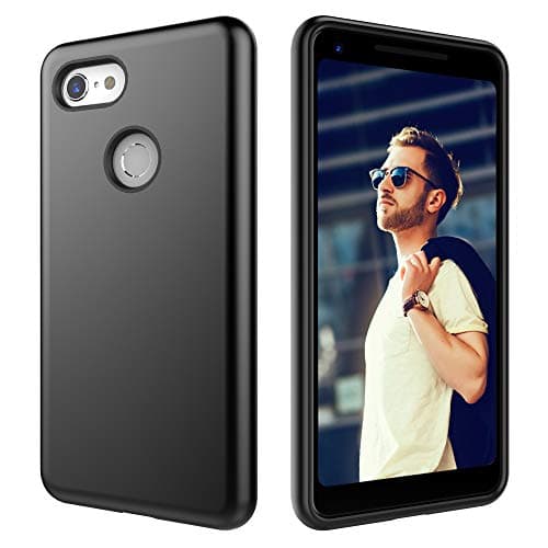 Case for Google Pixel 3,Digital Hutty Dual Layer Shockproof Heavy Duty Protective Cover for Google Pixel 3 Black