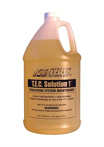 TEC Solution 1 Evacuation System Cleaning Solution. 1 gallon.