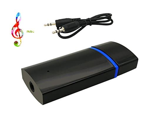 USB Bluetooth Wireless Receiver Adapter V4.1, 3.5mm AUX Stereo Audio Output for Home Audio / Portable Speakers / Headphones / Radio Player / Car Stereo Systems