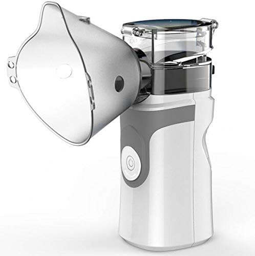 Handheld Mesh Humidifier Mini Size, Cool Mist Sprayer for Babies, Kids and Adults Mist Generating Compressor, Portable Compressor Nebulizer With 2 Masks.