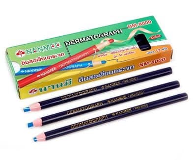 Nanmee Dermatograph 12 Blue Pencils/box