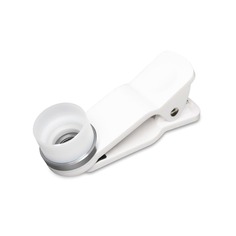 OPTICLIGHT M30 Macro Lens Optical Experience Clip-On Digital Microscope Magnifier with Lens Hood for iPhone X, 8, 7, 6s, 5s, Samsung Galaxy and Androids (Silver)