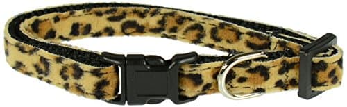 Evans Collars Adjustable Nylon Collar, Small, Animal Prints, Leopard