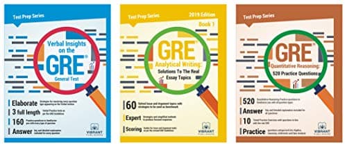 GRE Analytical Writing : Solutions to the Real Essay Topics - Book 1 + Verbal Insights on the Revised GRE General Test + GRE Quantitative Reasoning: 520 Practice Questions (Combo of 3) Paperback – 2018
