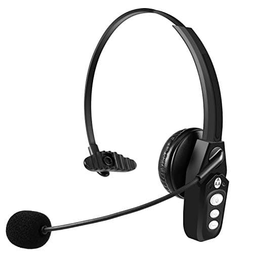 Conambo Bluetooth Headset, Wireless Hands-Free Earpiece with Microphones, On Ear Car Bluetooth Headphones for Business, Skype, Truck Driver, Call Center