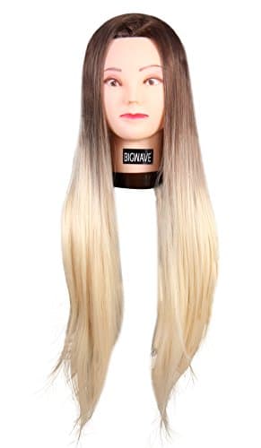 BIGWAVE® Silky imported soft dummy for Practice/Cutting/styling For Trainers (Black & Light Blonde)