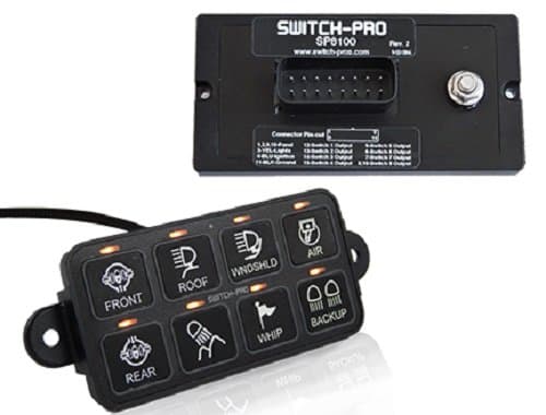Switch-Pros Green 8-Switch Programmable Power System (Tab style enclosure)