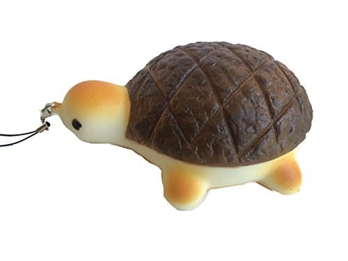 Jumbo Turtle Melon Pan Bun Squishy with a Chocolate Colored Shell by TGA Products