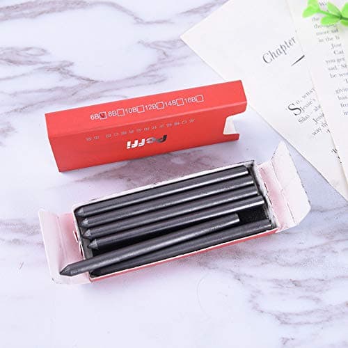 6Pcs/ Box 5.6mm HB 2B 4B 6B 8B Mechanical Lead Auto Clutch Pencil Holder Refill