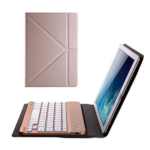 iPad 7.9 Mini Cover with Keyboard,iPad mini Case for iPad mini 4 3 2 1 Samsung Galaxy Tab S2 T715C / T710 Supports IOS Android Windows System(rose gold)