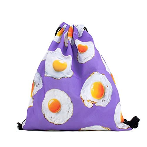 Fried Eggs All-Over-Print Shelfies Drawstring Bag
