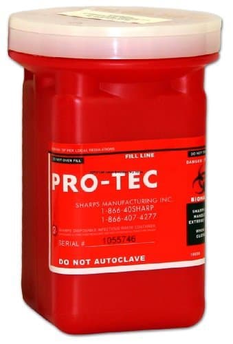 Sharps Disposable By Mail System 1 Each Single Size 1 Quart, Holds Approx 50 - 70 1cc Syringes SHARPS COMPLIANCE INC SCP10100012 (Each)