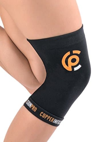 Copper Infusion Pro Copper Compression Knee Sleeve Support Brace-Arthritis Meniscus Tear Patella Protector-Relieve Muscle and Joint Pain-Running Powerlifting Crossfit-Sports Injury Recovery