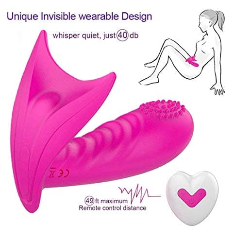 CEERR Advanced Wireless Remote Control Vibration, Magic Wand Toy, Wearable USB Rechargeable Adult Waterproof Toy, Couple Gift, 7 Frequency Vibration, Personal Health Massage