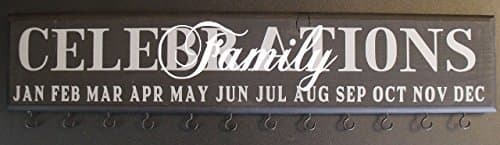 Celebrations Reminder Board with Name Circles, Classic black